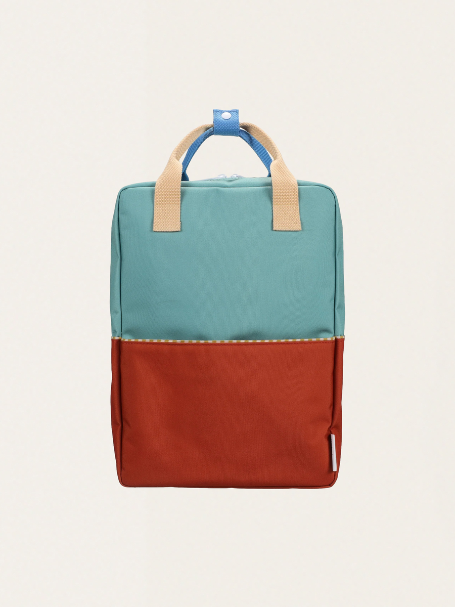 Wonders Large Children's Backpack Aquatic Green + Shipwreck Rust