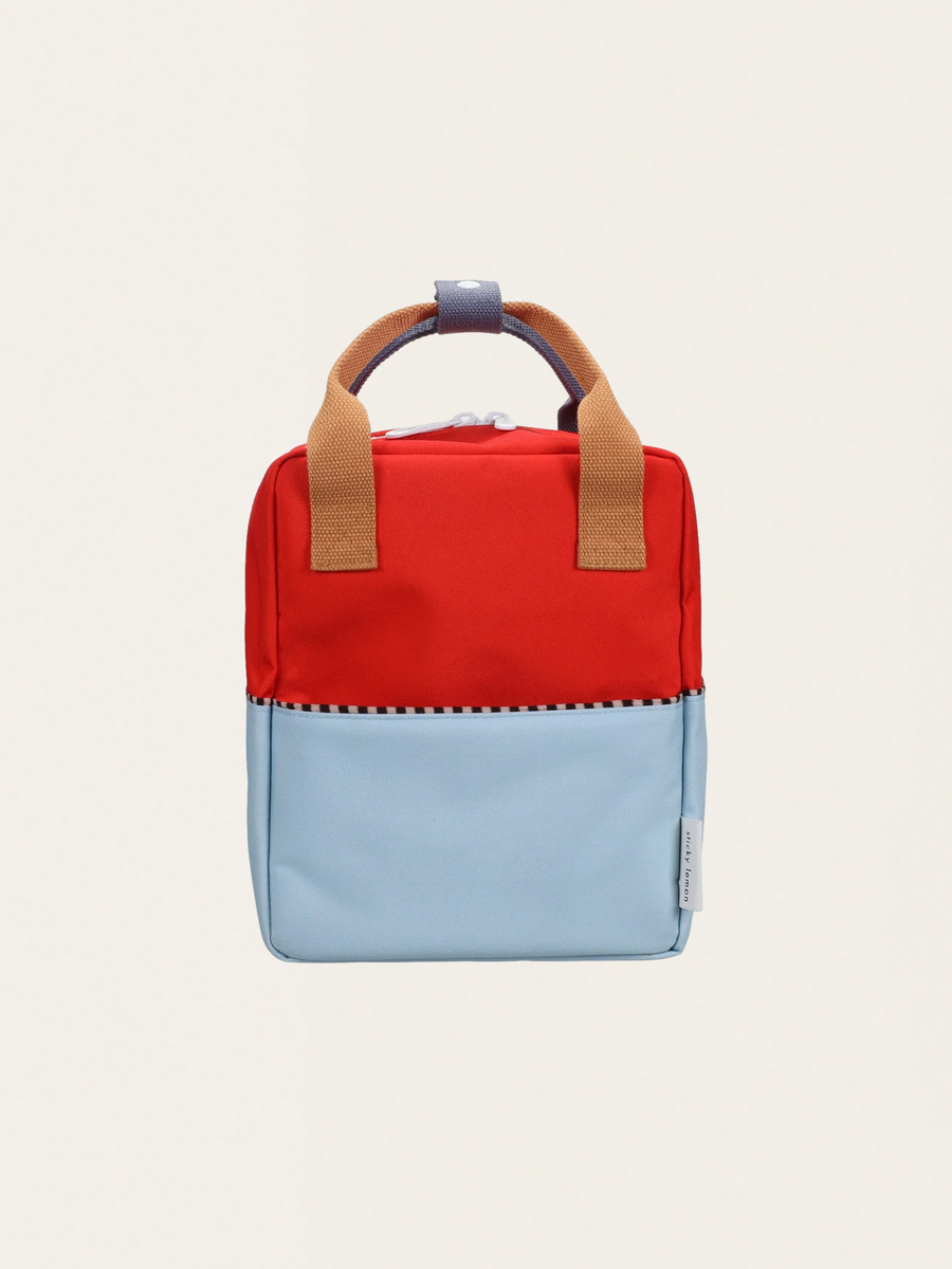 Wonders Red hat + Zissou blue small children's backpack