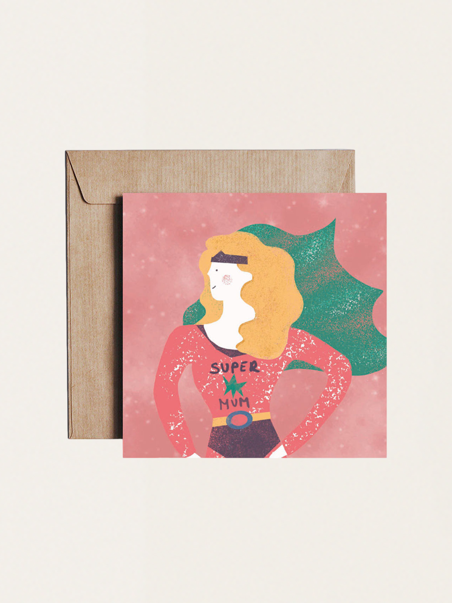 Greeting card - Mother's Day - Super Mum