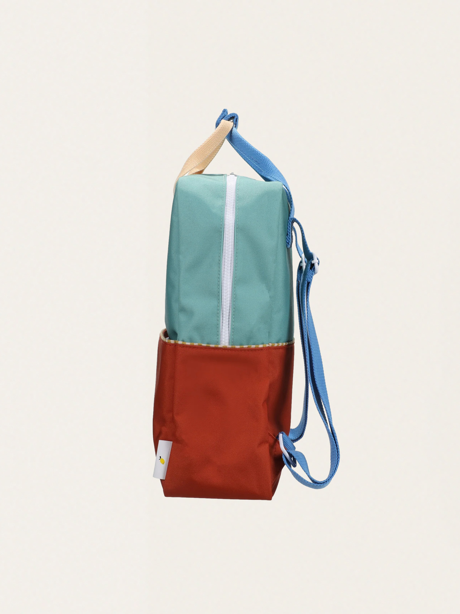 Wonders Large Children's Backpack Aquatic Green + Shipwreck Rust