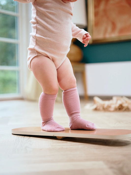 Anti-slip merino wool crawling socks