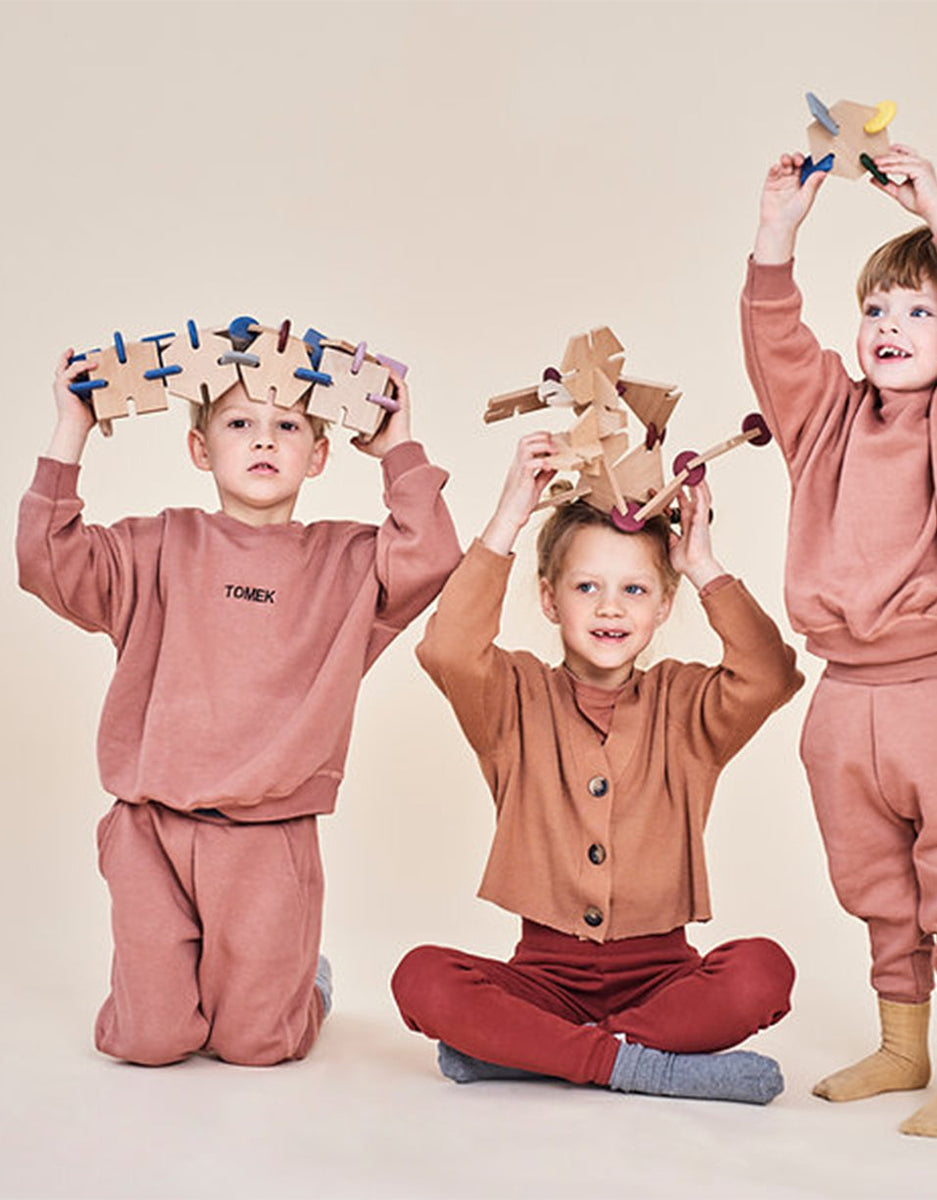 Zestaw drewnianych klocków MINI SET - 16 elementów