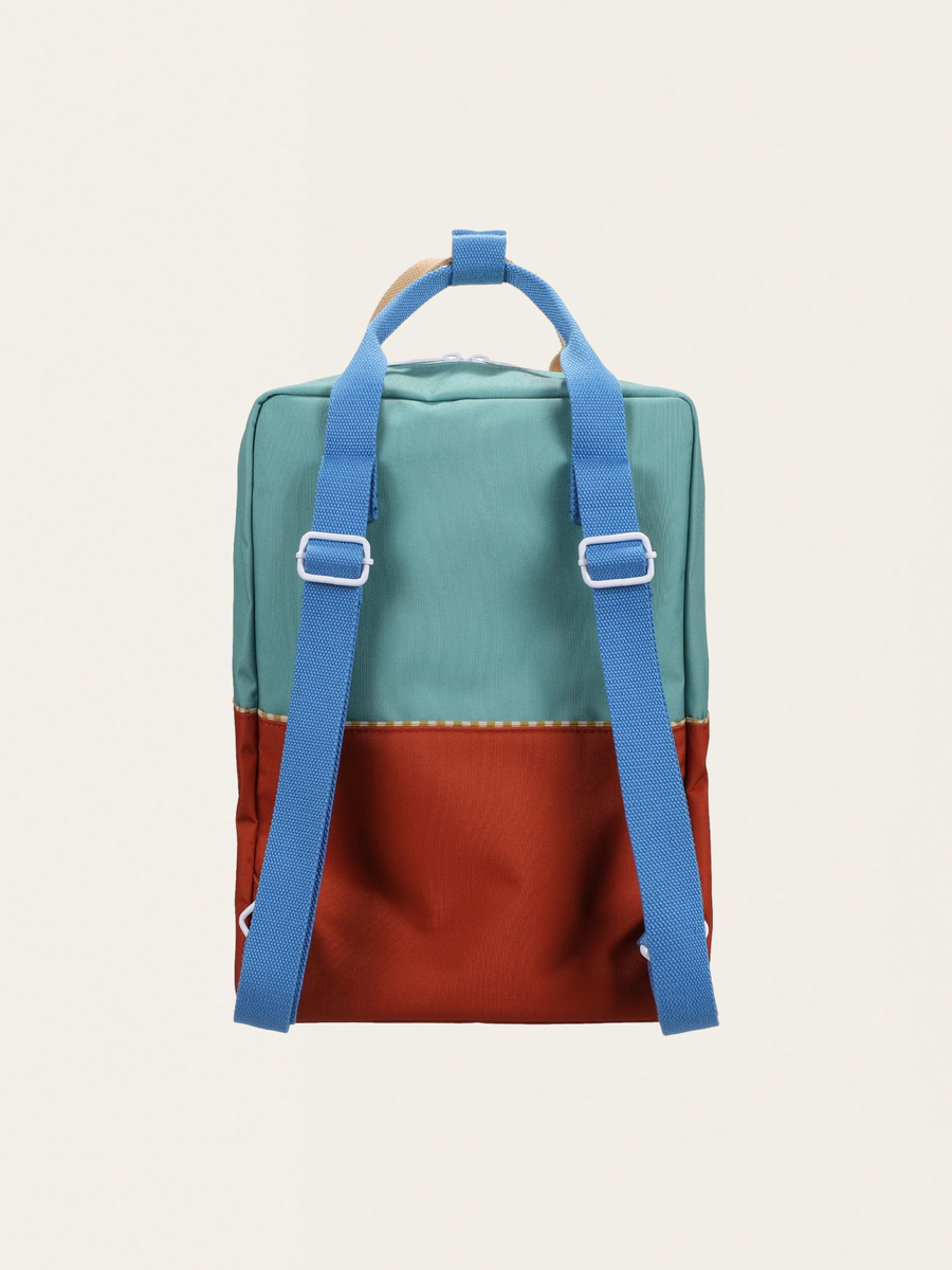 Wonders Large Children's Backpack Aquatic Green + Shipwreck Rust
