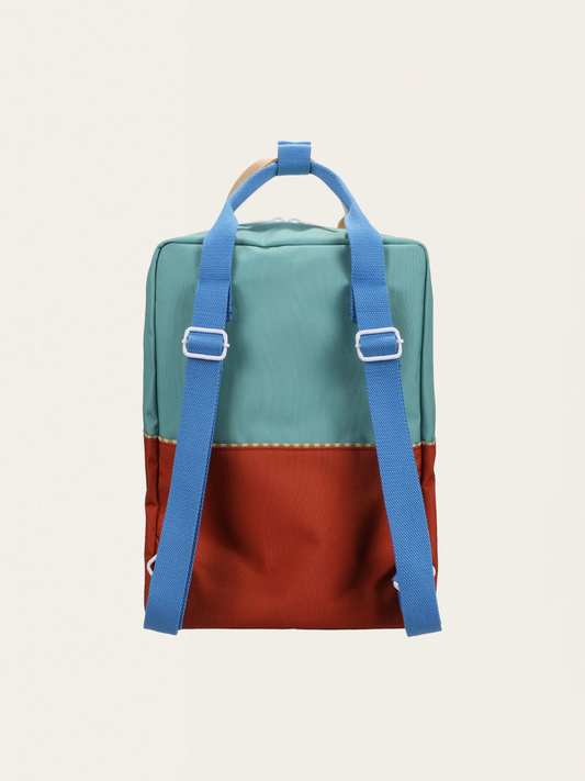 Wonders Großer Kinderrucksack Aquagrün + Schiffswrackrost