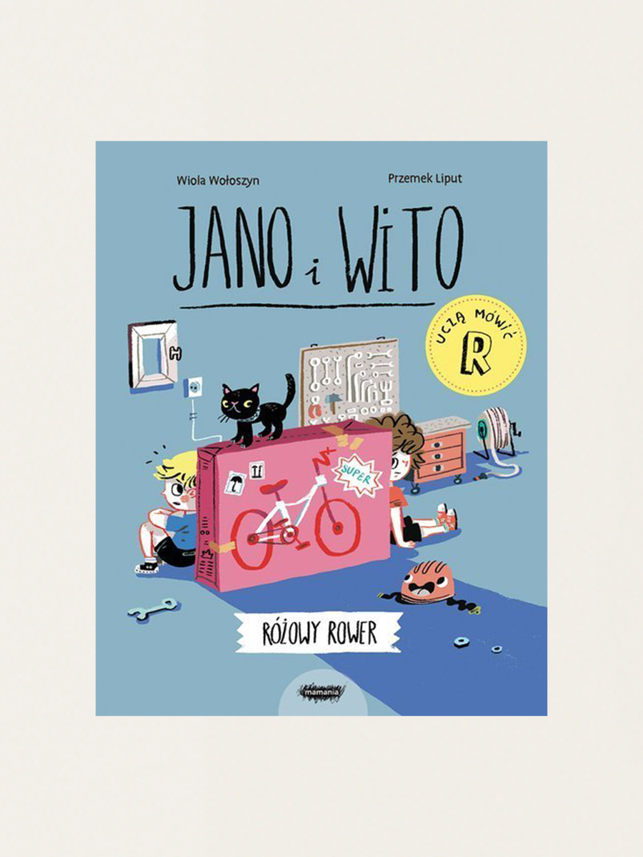 Jano and Wito teach how to say R. Pink bicycle