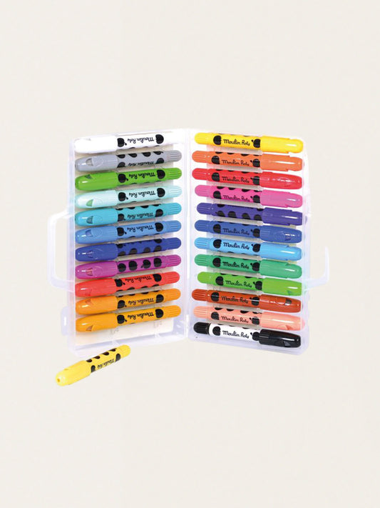 Les Popipop wax crayons 24 colors