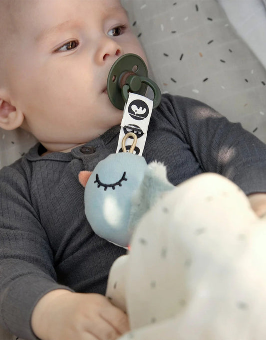 Contrast Birdee Pacifier Holder