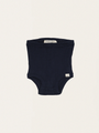 Bequeme dunkelblaue Bloomers aus Baumwoll-Seide-Mischung