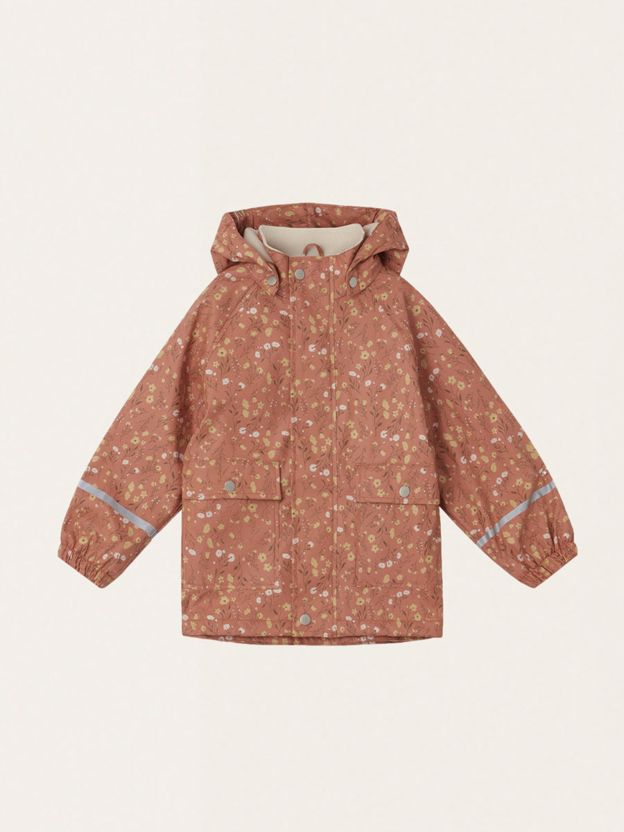 Windproof Rain Jacket - Flora Brick
