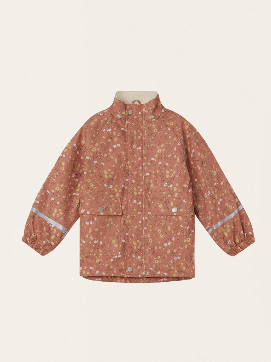 Windproof Rain Jacket - Flora Brick