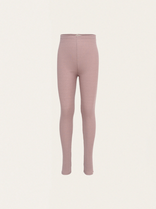 Leggings aus Seide in Altrosa