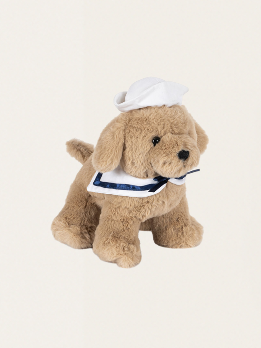 Milou plush dog with bed