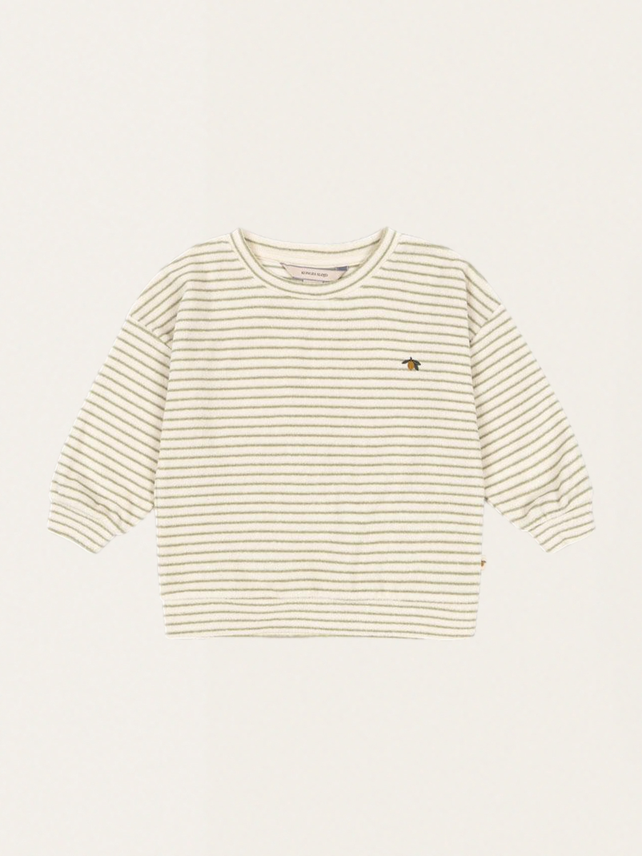 Itty Tea Stripe Frottee-Sweatshirt