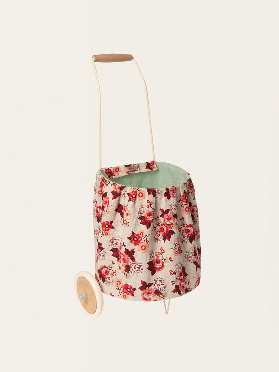 Retro pink linen stroller