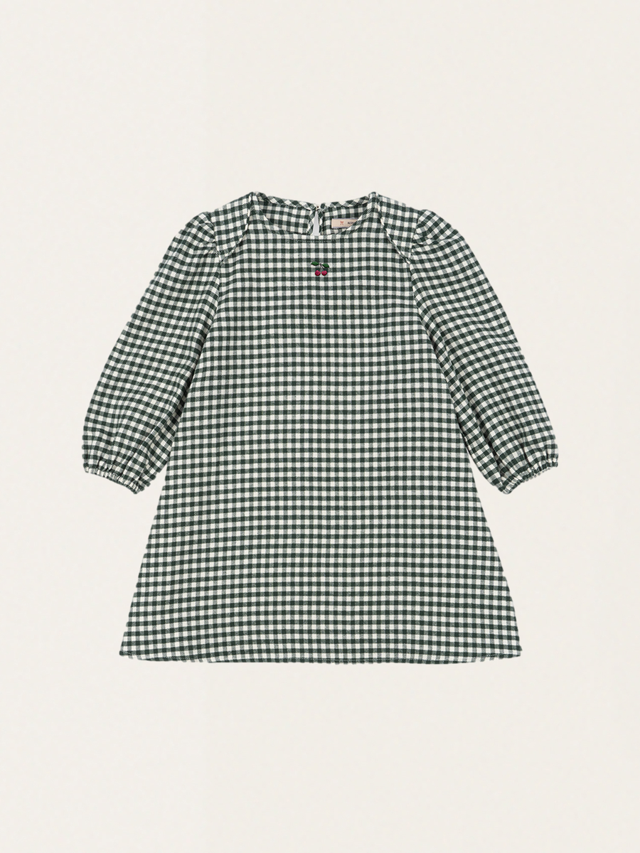 Foret Organic Cotton Checked Flannel Dress