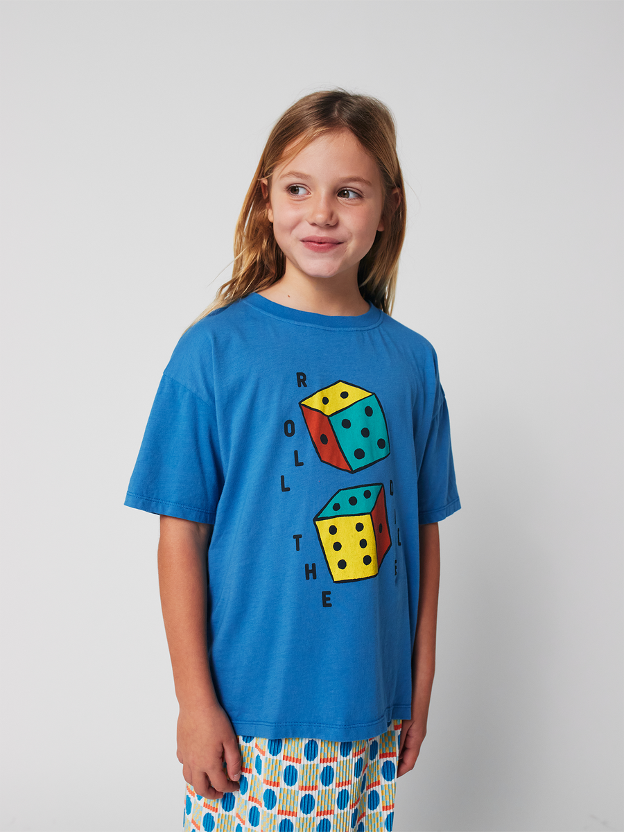 Kinder-Würfel-Baumwoll-T-Shirt