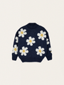 Kinder-Wollpullover – Große Blume