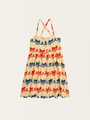 Kids Strappy Dress - Ribbon Bow all over