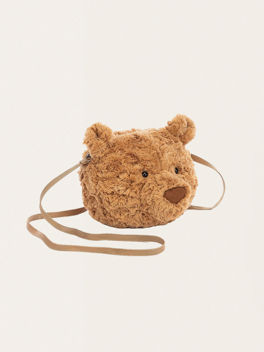 Plush bag teddy bear Bartłomiej 18 cm