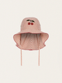 Ellie Amour Stripe Wide Brim Hat