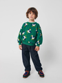 Kinder-Jeanshose mit Tic-Tac-Toe-Muster