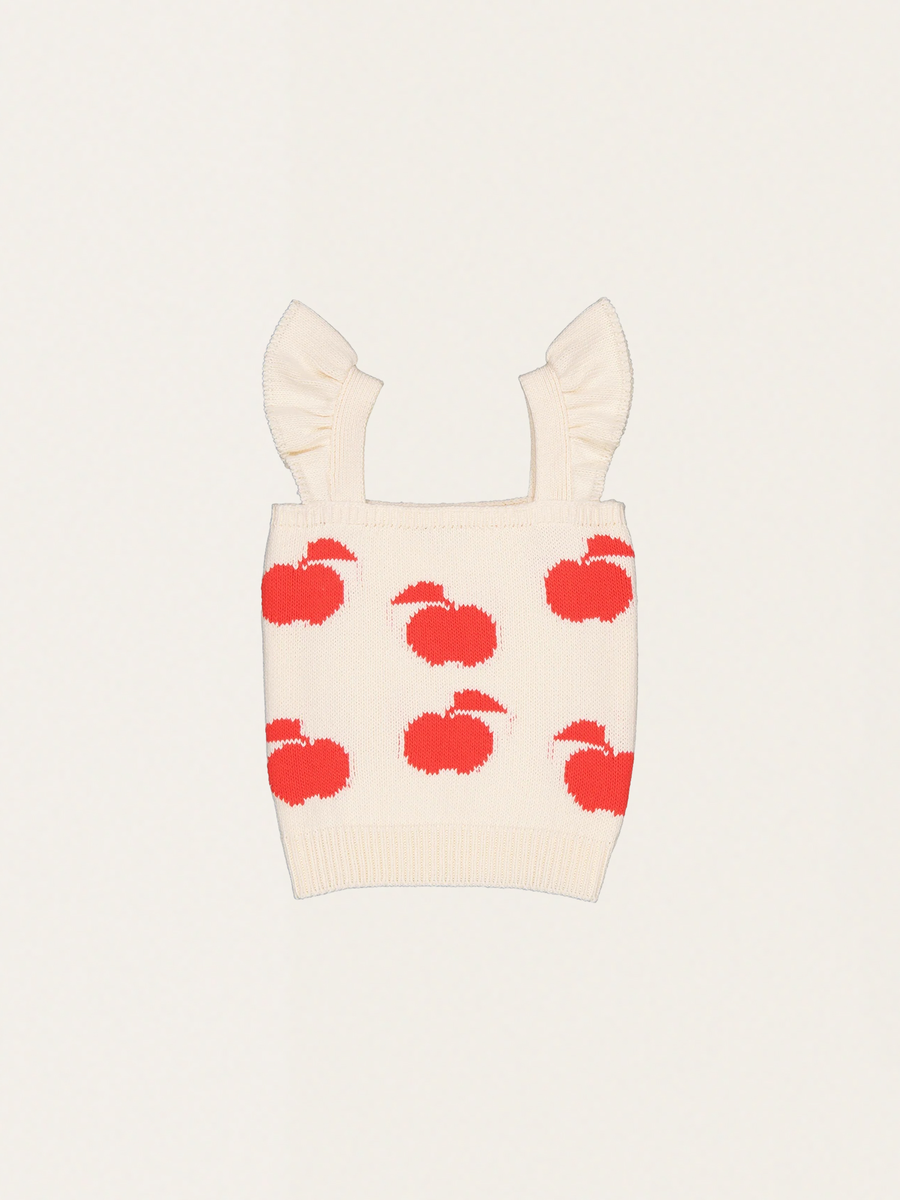 Dziergany top na ramiączkach Miranda Latte Peach