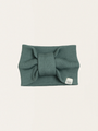 Jade Cotton Silk Blend Elastic Headband