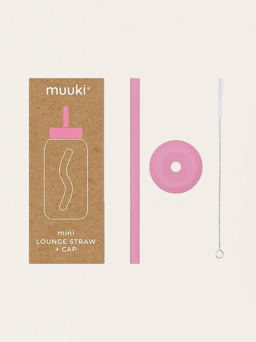 Zestaw rurka, szczoteczka i nasadka do butelki Muuki 500 ml