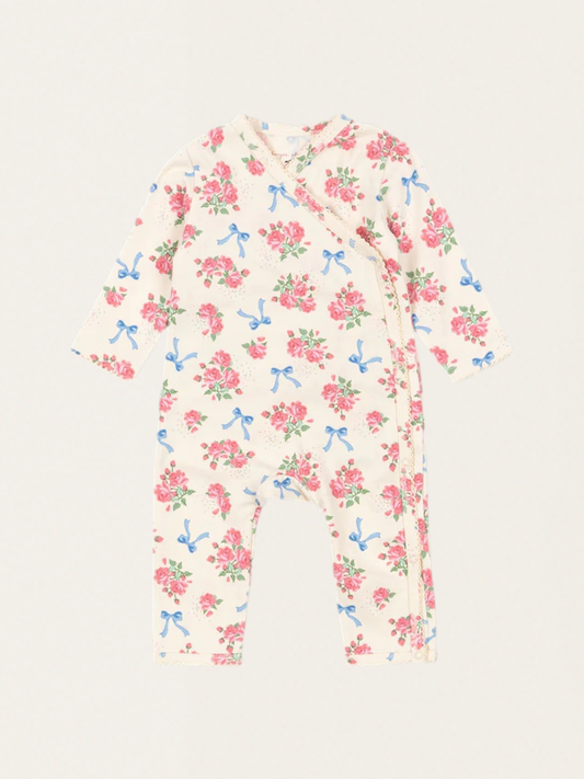 Bawełniane śpioszki kopertowe Basic Newborn