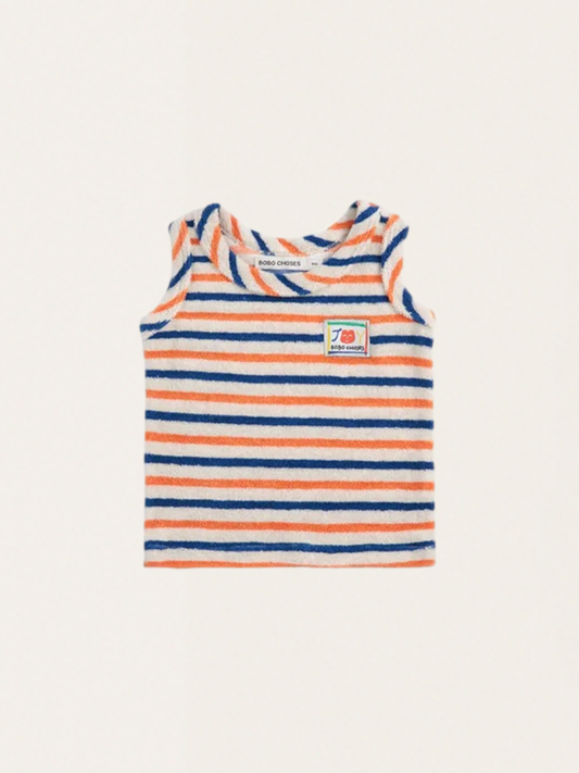 Bawełniany tank top Baby z miękkiej frotte