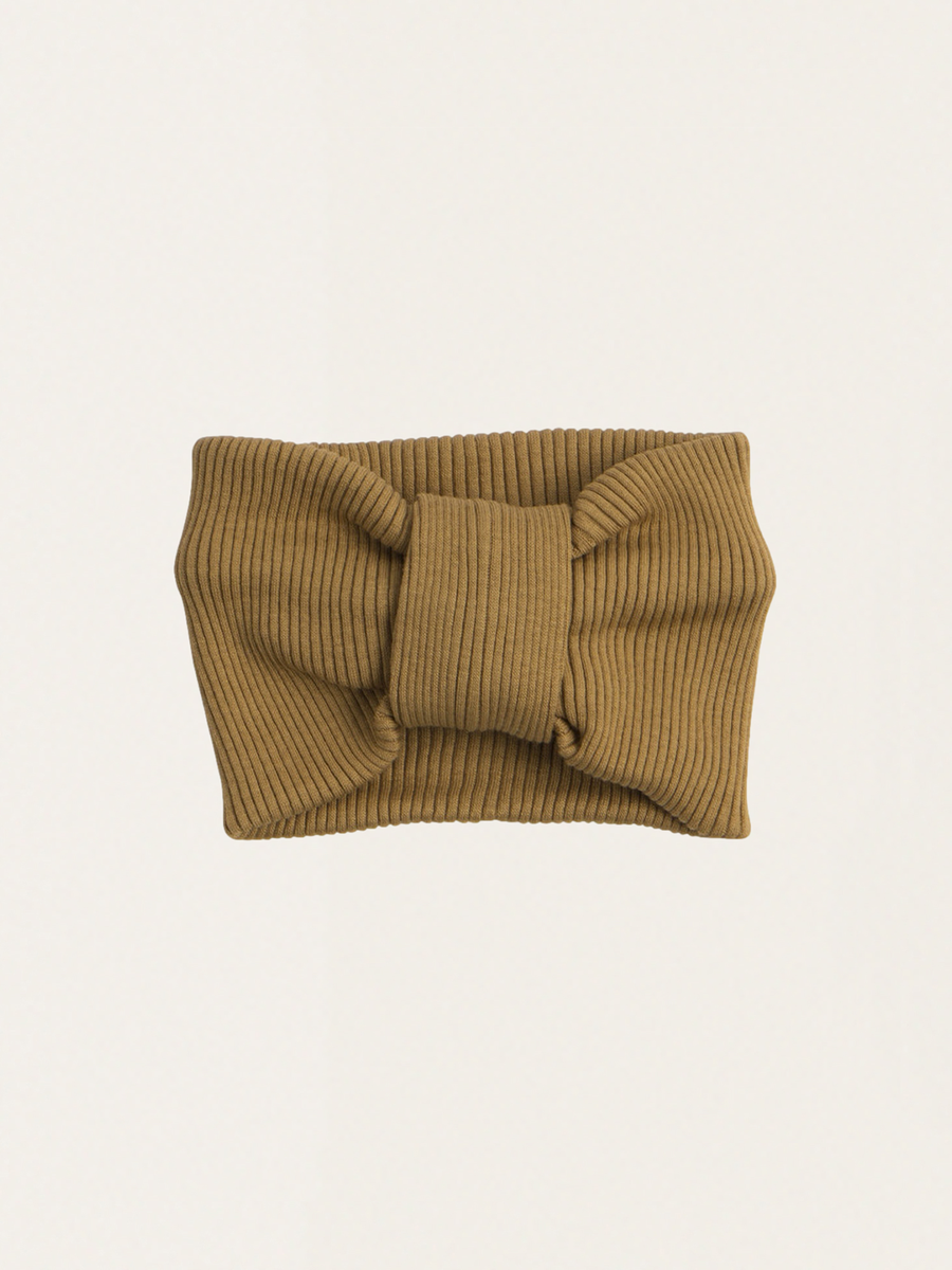 Golden Leaf Haarband aus Baumwoll-Seide-Mischgewebe