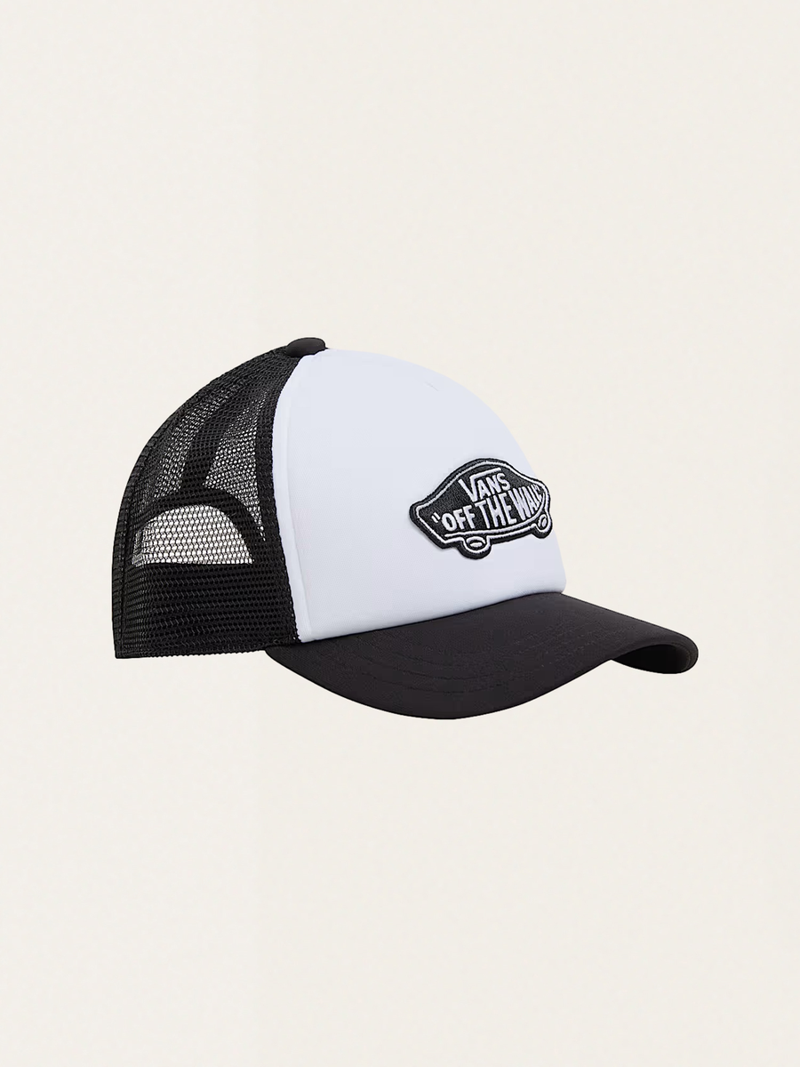Klassische Trucker-Mesh-Kappe mit gebogenem Schirm und Patch-Design