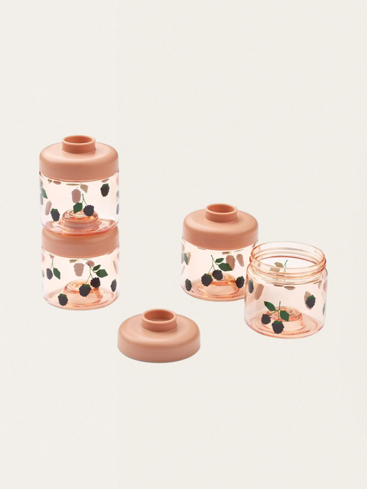 Dominique Food Containers 4 pcs Berry / Pale Tuscany