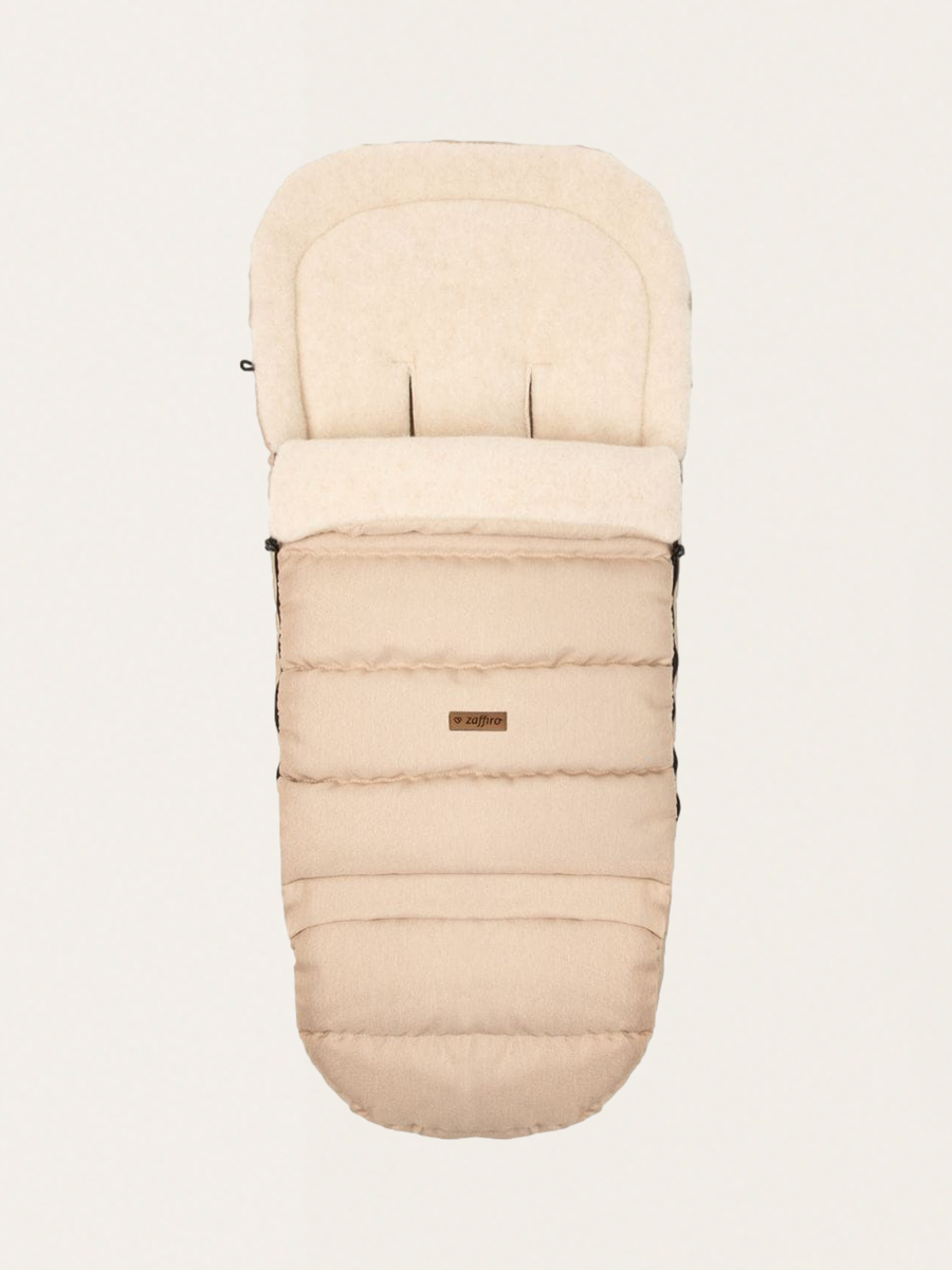 iGrow 4.0 Ausziehbarer Kinderwagen-Schlafsack mit hochwertiger beiger Wolle