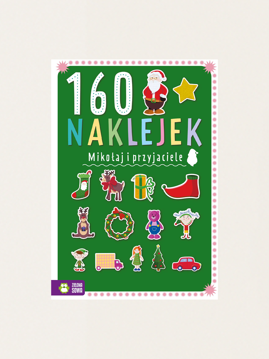 160 Aufkleber. Weihnachtsmann und Freunde