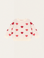 Lapis Coeur Coloré Duo Pink Gestricktes Sweatshirt