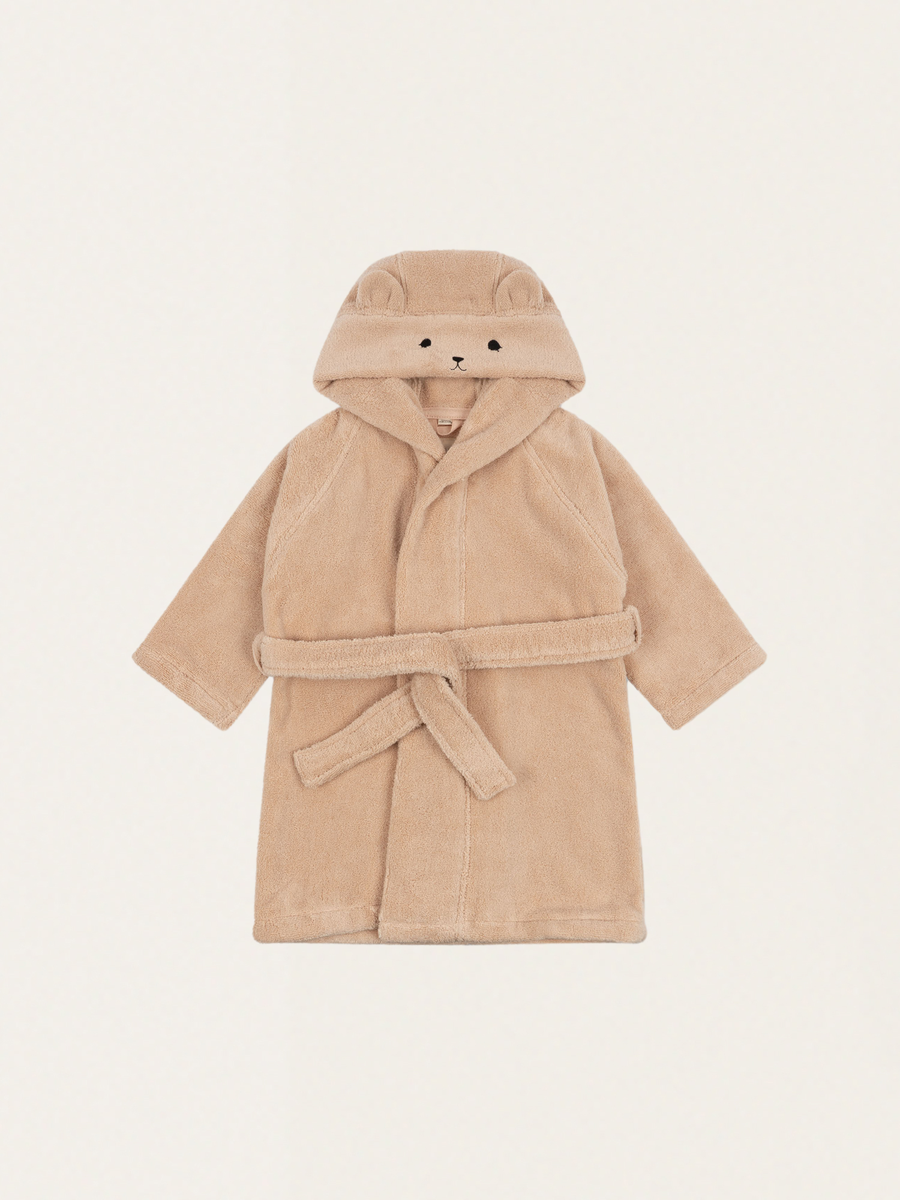 Terry Bathrobe Animal Smoke Gray bathrobe