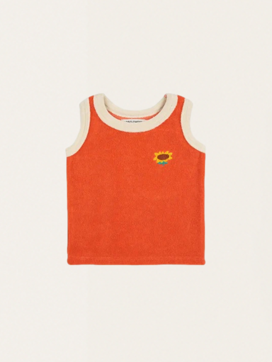 Bawełniany tank top Baby z miękkiej frotte
