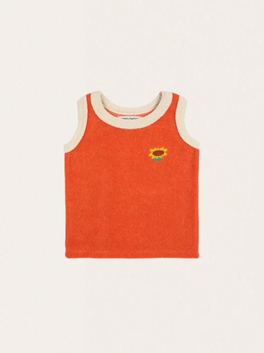 Bawełniany tank top Baby z miękkiej frotte