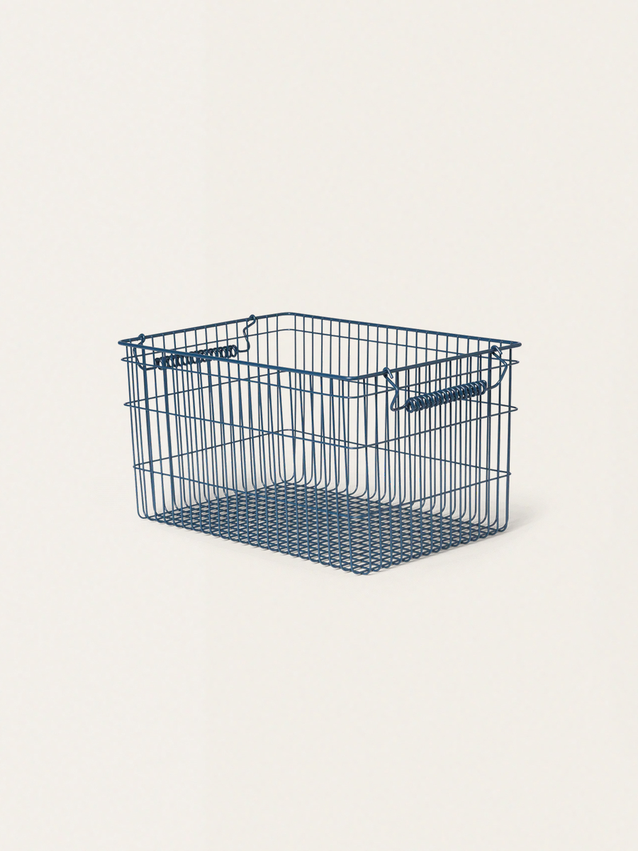 Set of 2 metal storage baskets