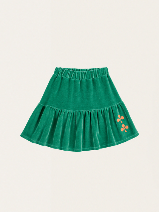 Bawełniana spódnica welurowa Kids Clover