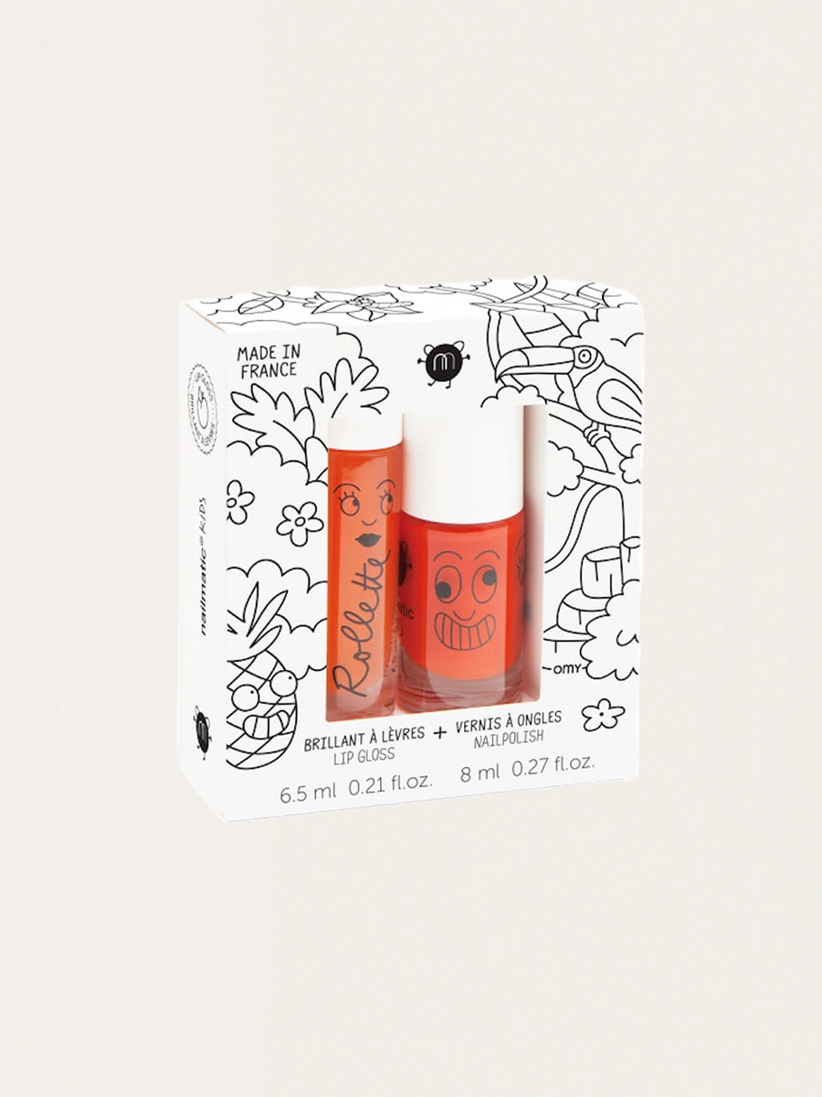 Lipgloss- und Nagellack-Set – LG Pfirsich/Dori