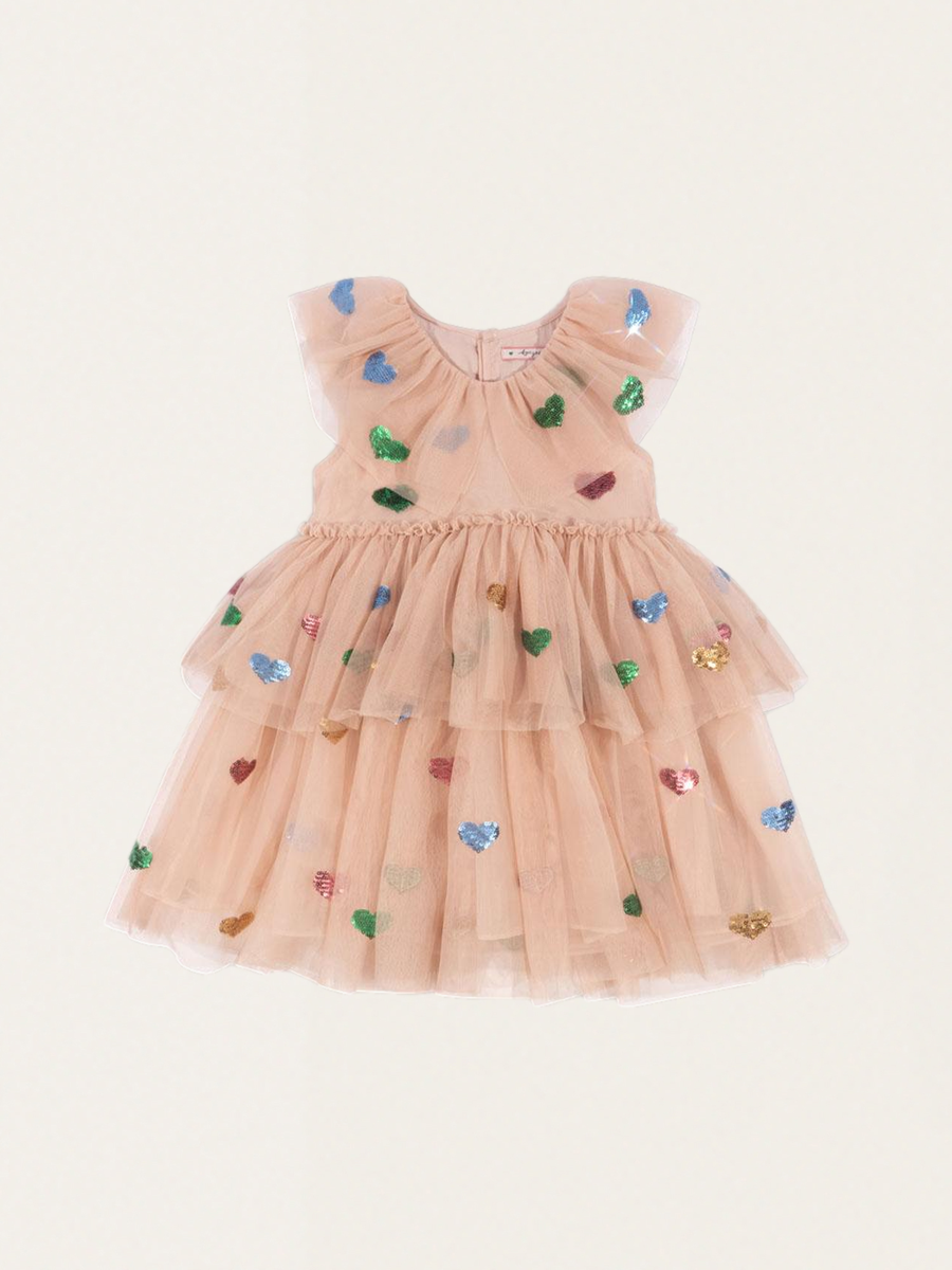 Yvonne's striking tulle dress