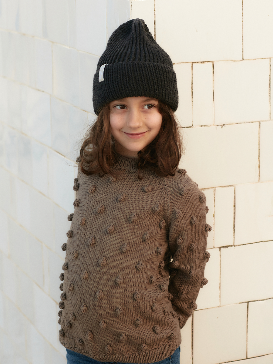 Chunky merino wool hat