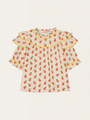 Jacynthe Peach Baumwollbluse