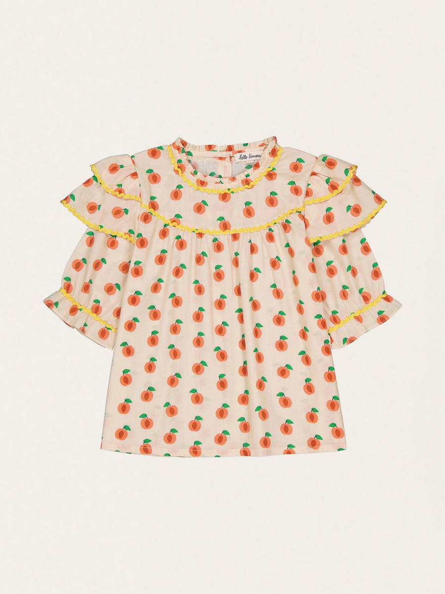 Jacynthe Peach Baumwollbluse