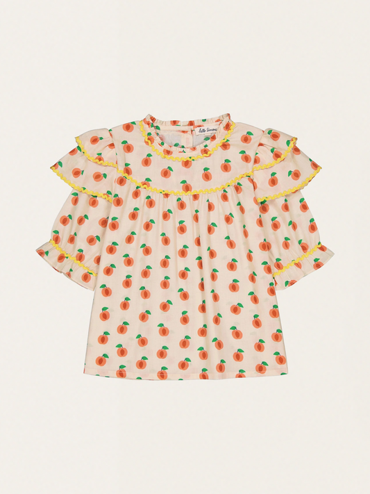 Jacynthe Peach Baumwollbluse