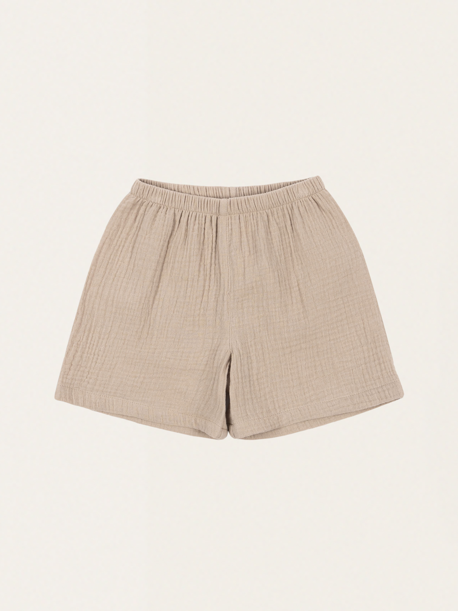 Olive Muslin Shorts
