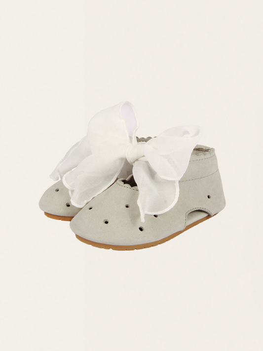 Phines Light Grey Nubuck Leather Boots