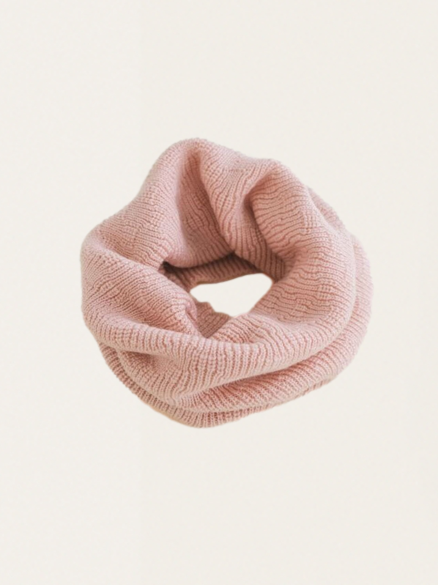 Gigi Powder warm Italian merino wool scarf